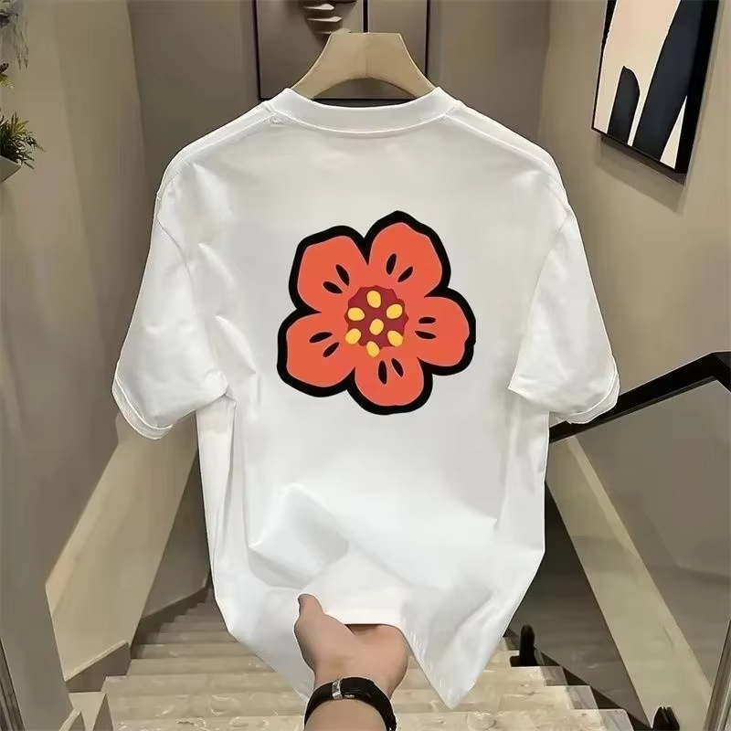 Streetwear Brand Flower - 2026 Cartoon Flower T-Shirt Men's Cotton