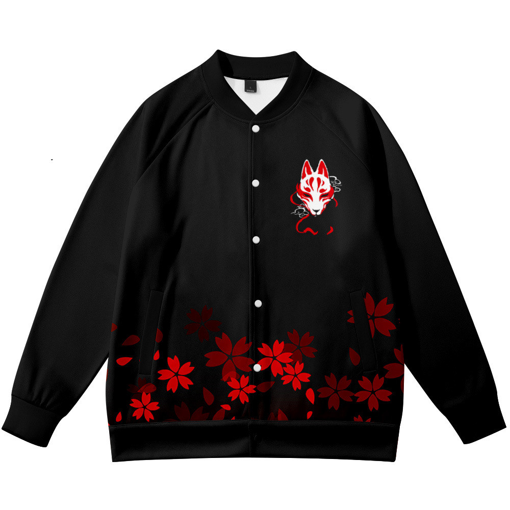 Streetwear Brand Flower - Coats Anime Flower Fox 3D Printed