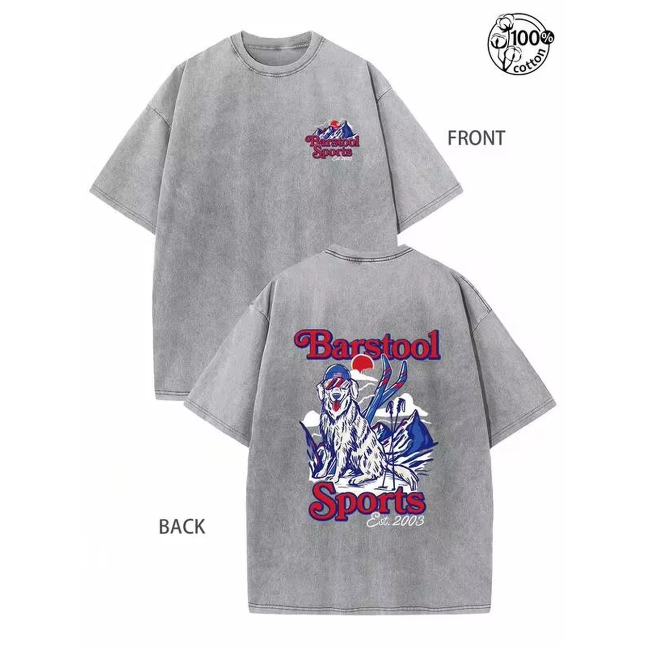 Streetwear Brand Italy - Barstool Sports,American Retro Barstol Sports Ski