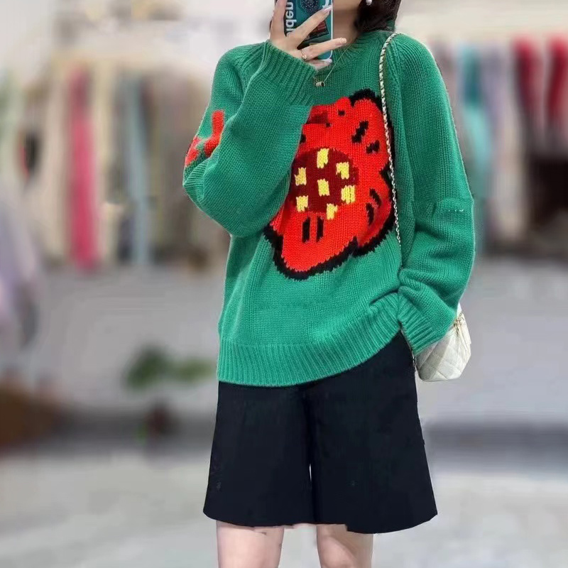 Ladies 100% pure cashmere swea - đánh giá và giá Streetwear Brand Flower