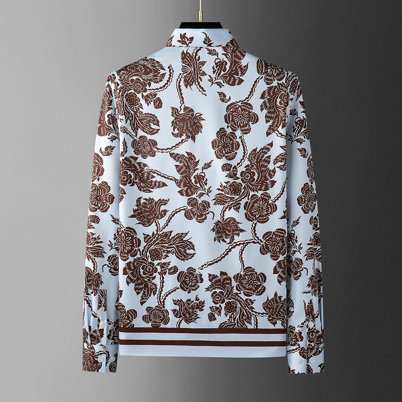 Brand Flower Printed Men's Shi - đánh giá và giá Streetwear Brand Flower