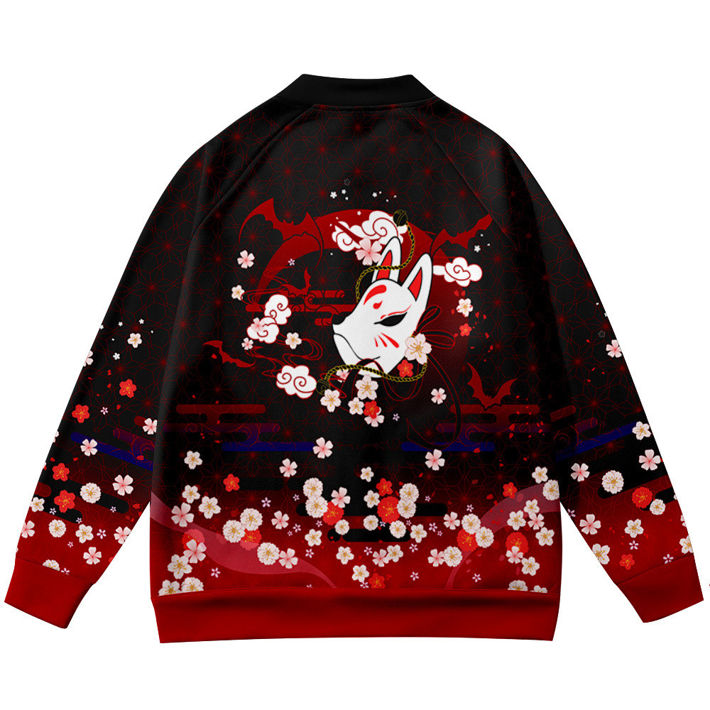 Coats Anime Flower Fox 3D Prin - đánh giá và giá Streetwear Brand Flower