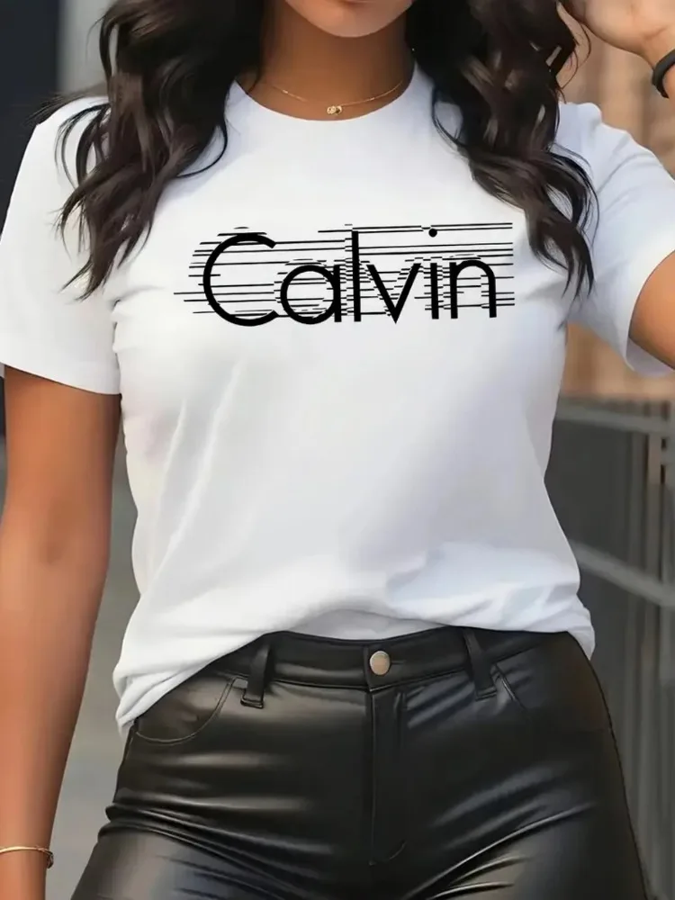 Calvin Women's T-Shirt Leisure - đánh giá và giá Quality Streetwear Brand
